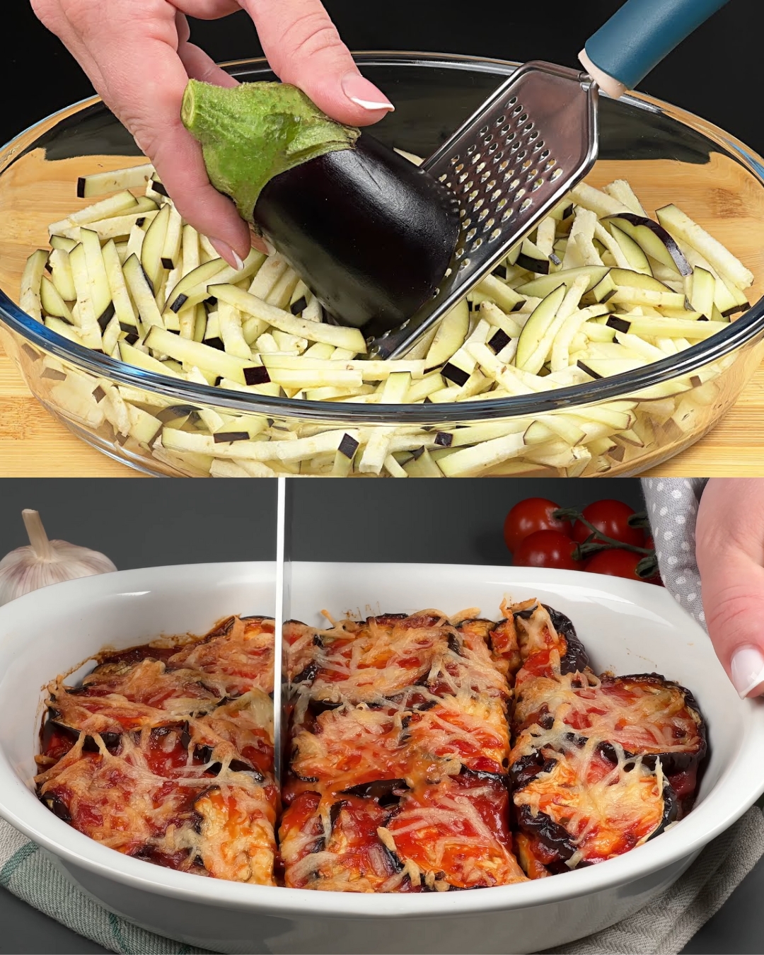 Quick and Easy Baked Eggplants with Vegetables
