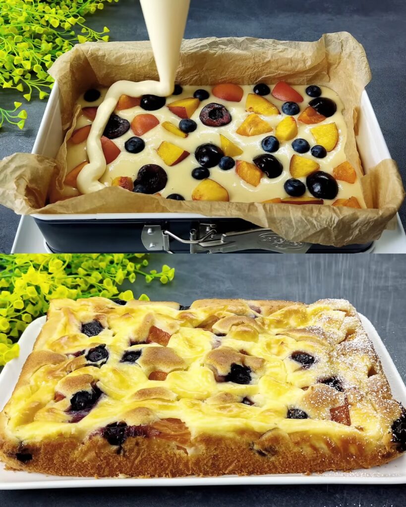 Fruit Cheesecake Cake