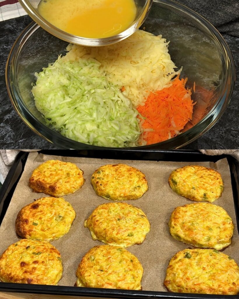 Zucchini and Potato Cookies with Yogurt Sauce