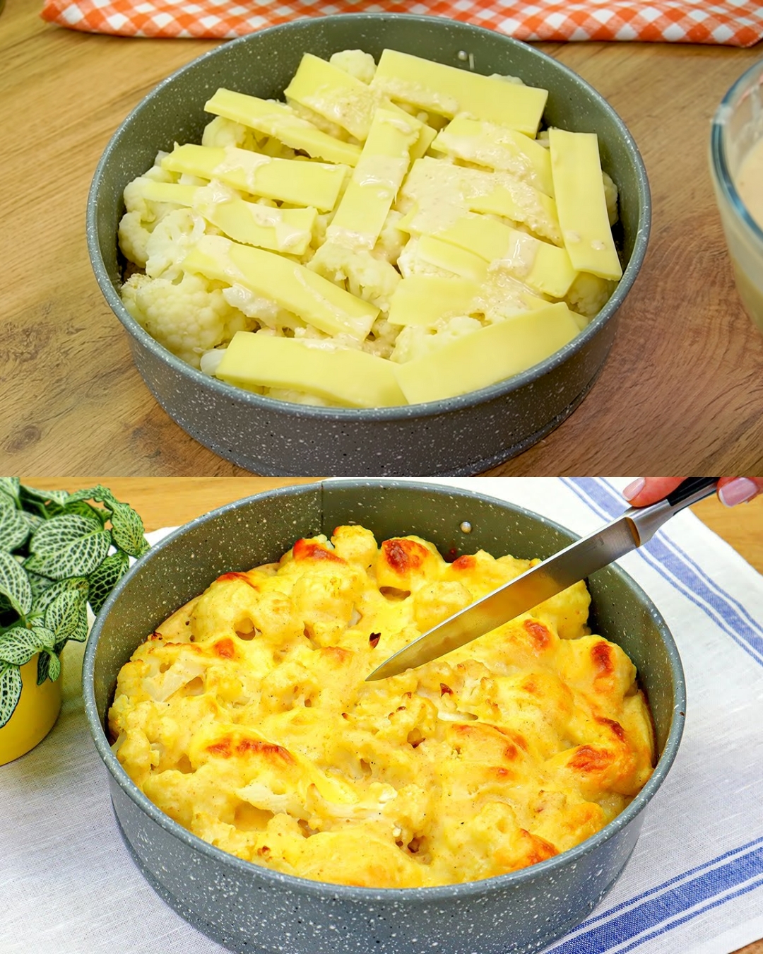 Cauliflower Bake and Beet Salad