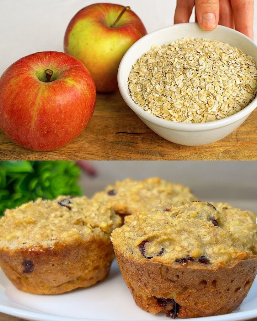 Baked Oatmeal with Apples and Cranberries finished dish