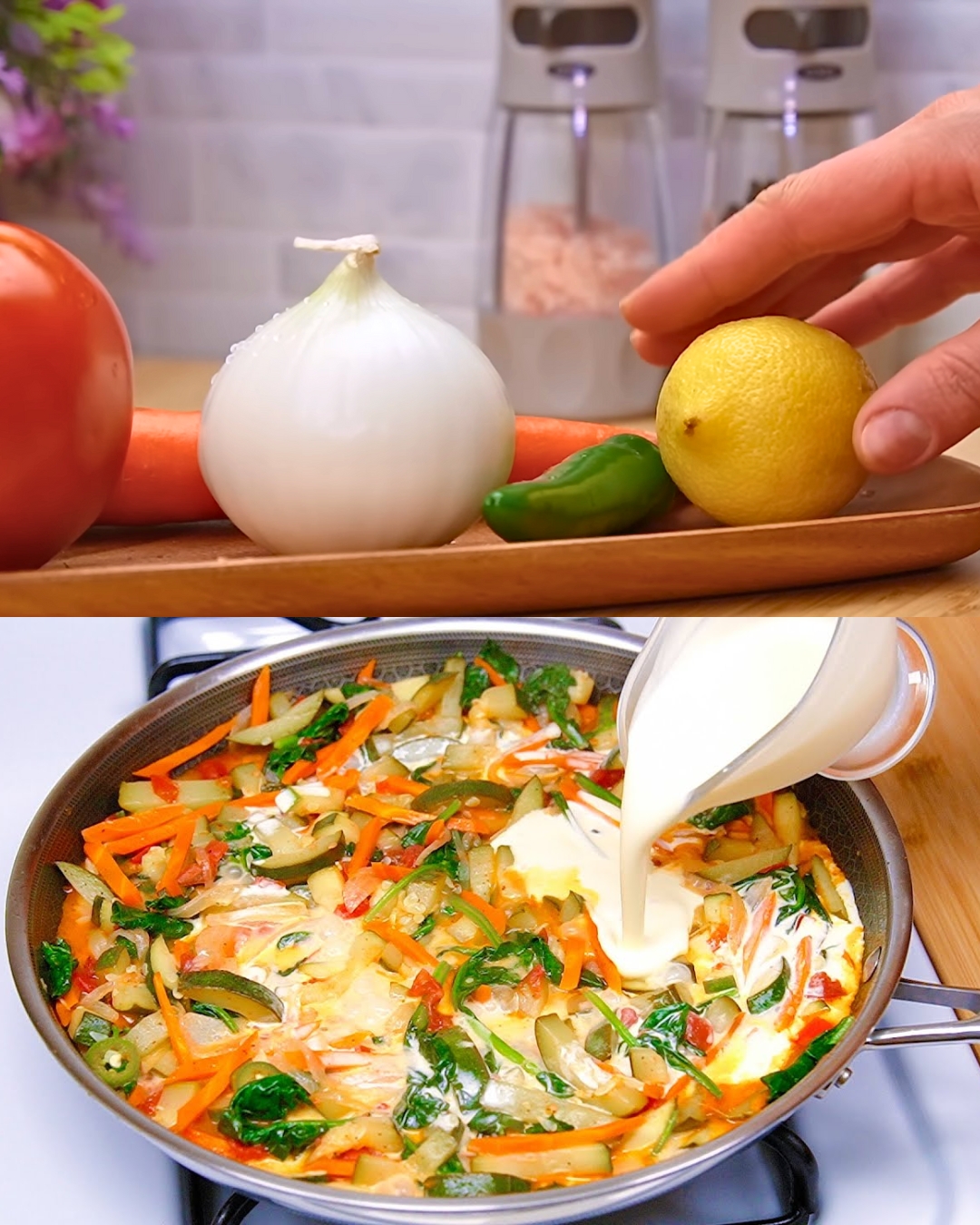 Creamy Zucchini and Spinach Recipe