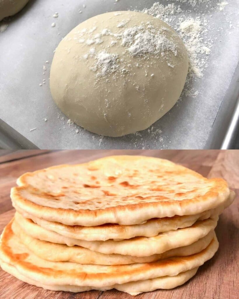 Homemade Pita Bread finished dish