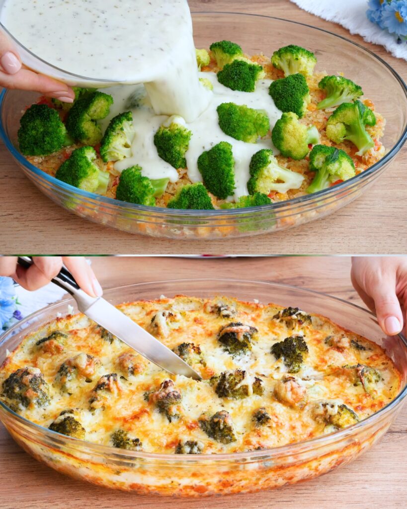 Broccoli and Rice Casserole finished dish