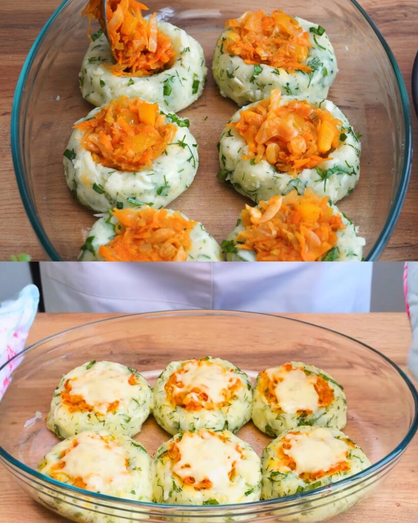 Cheesy Baked Potatoes and Cabbage Casserole finished dish