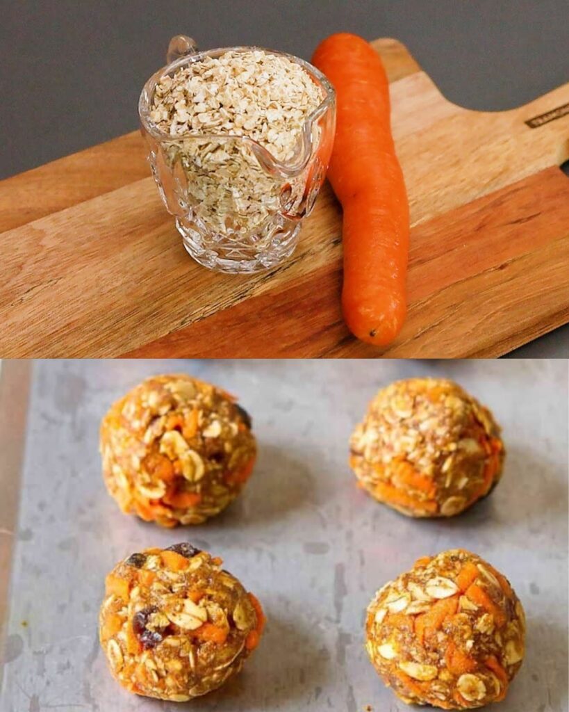 No-Bake Carrot Cake Granola Bites finished dish