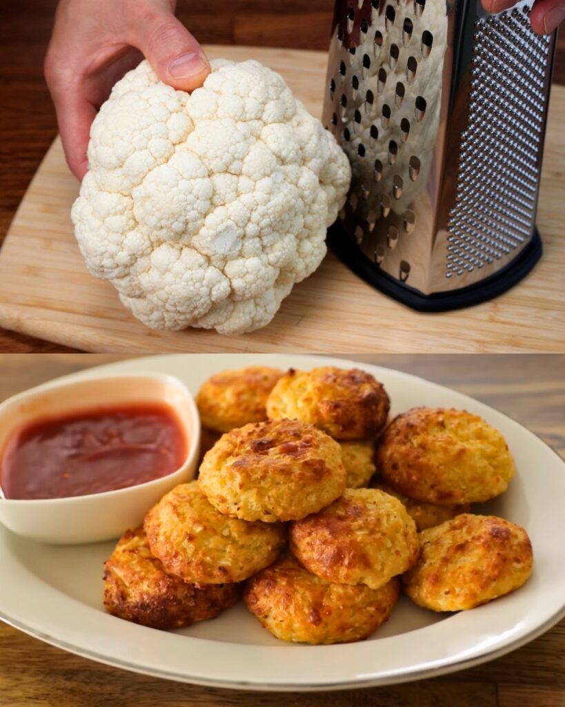 Baked Cauliflower Cheese Balls