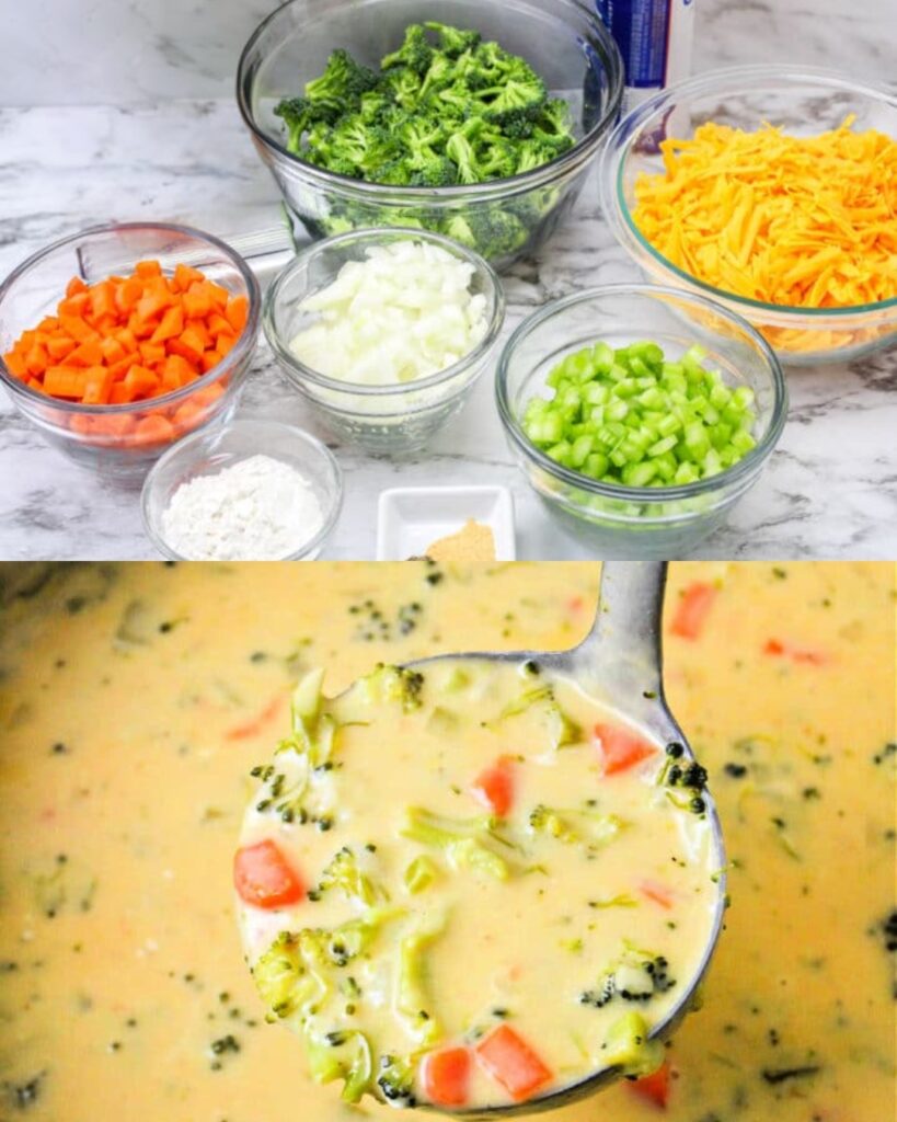 Cheesy Broccoli Beer Soup Recipe finished dish