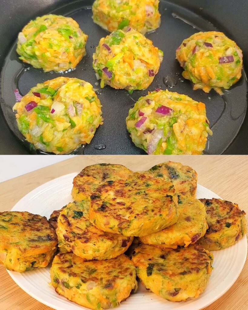 Vegetable Patties finished dish