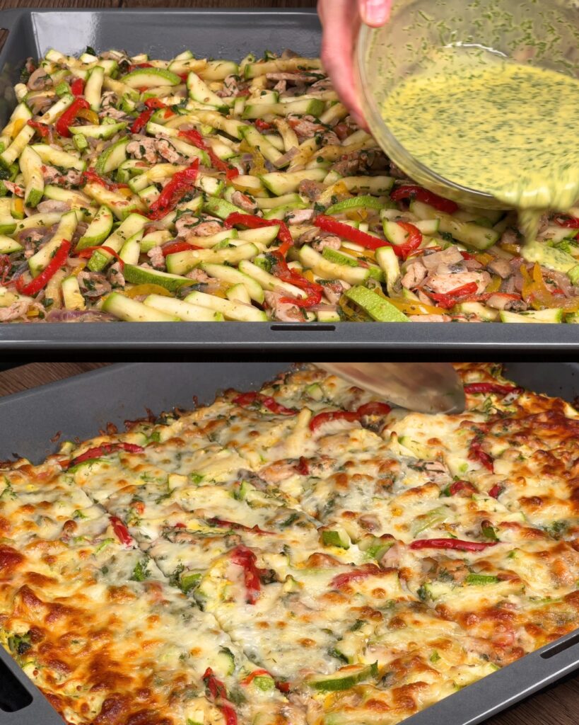 Baked Chicken and Vegetable Casserole finished dish