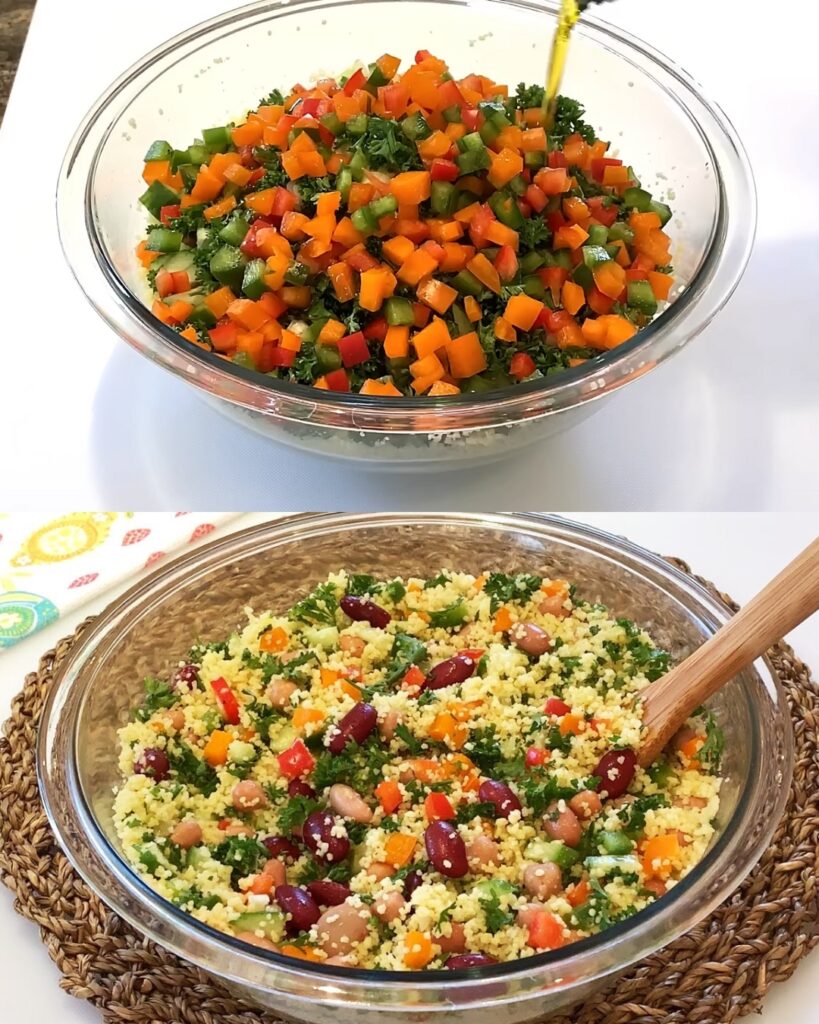 Mediterranean Couscous Salad finished dish