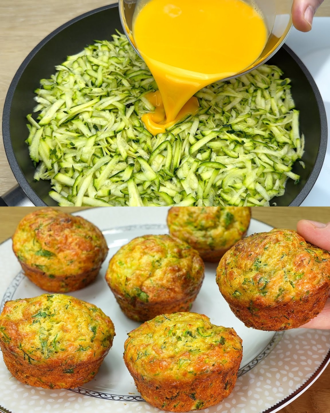 Zucchini Muffins with Tartar Sauce