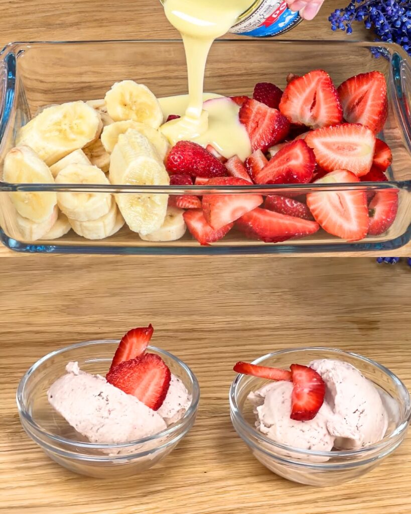 Simple and Delicious Strawberry Banana Cream Dessert