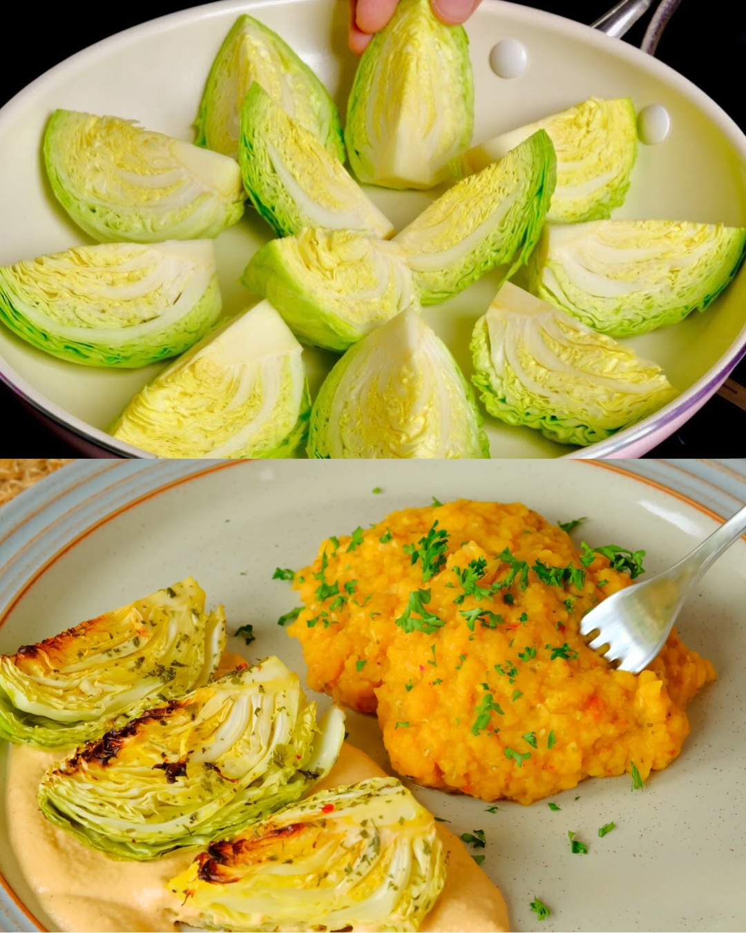 Simple and Delicious Cabbage with Lentils