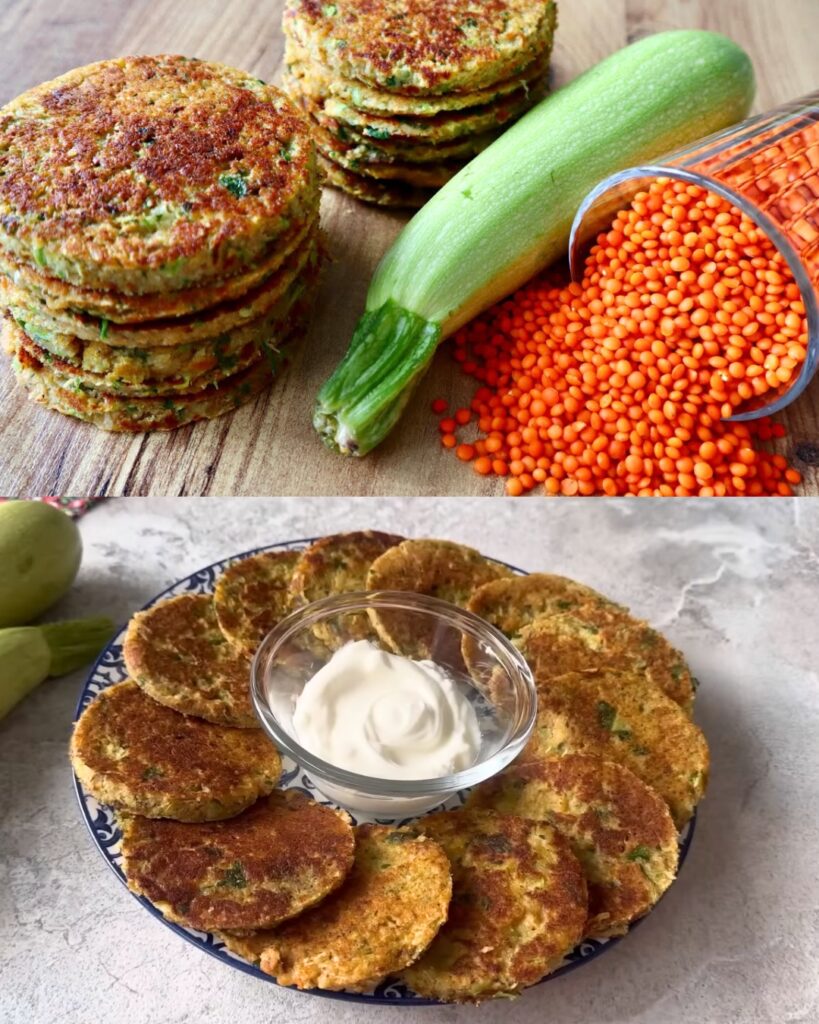 Crispy Lentil and Zucchini Patties