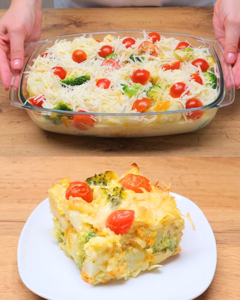 Broccoli and Cauliflower Bake for Weight Loss