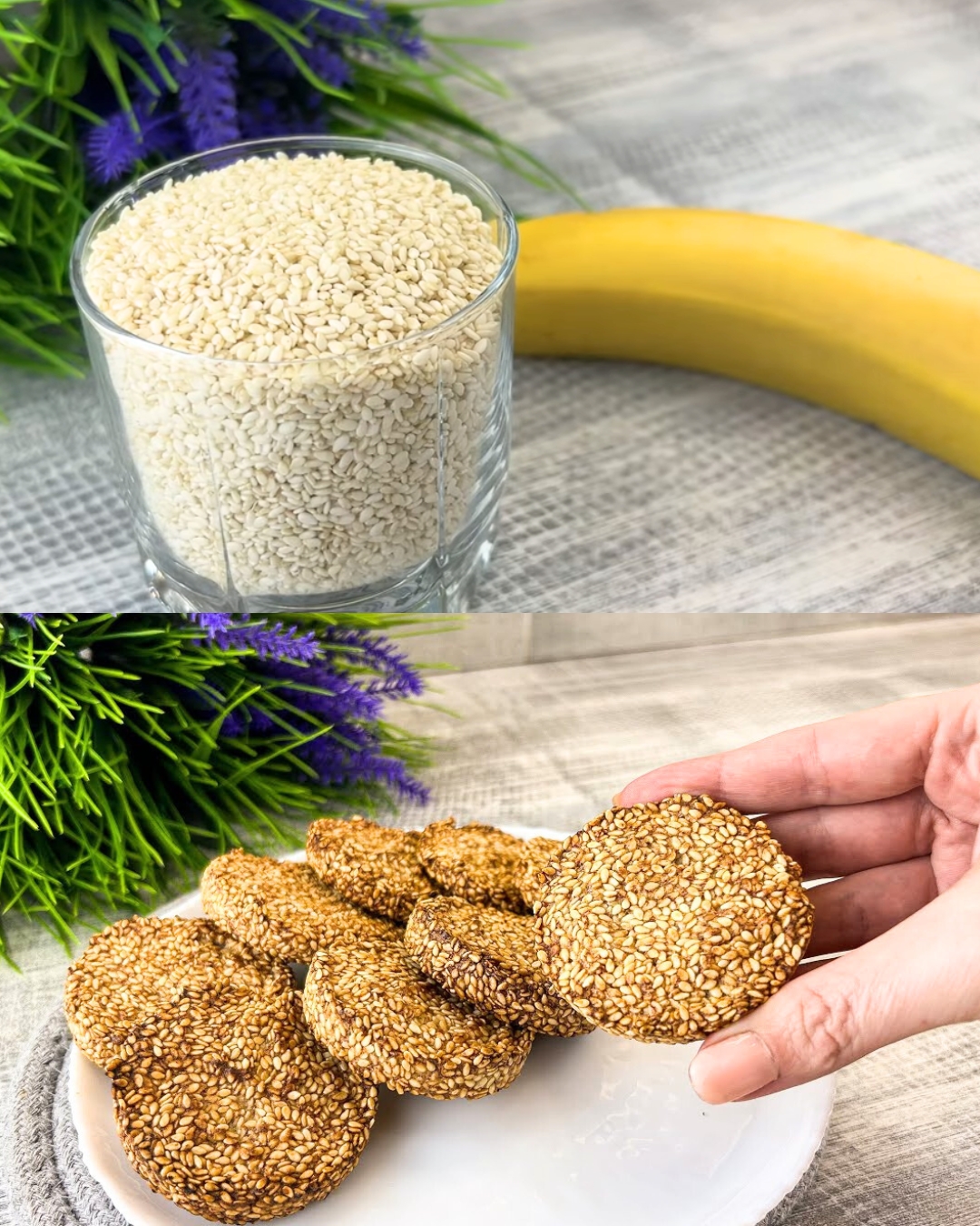 Two-Ingredient Magic: Deliciously Simple Sesame Cookies