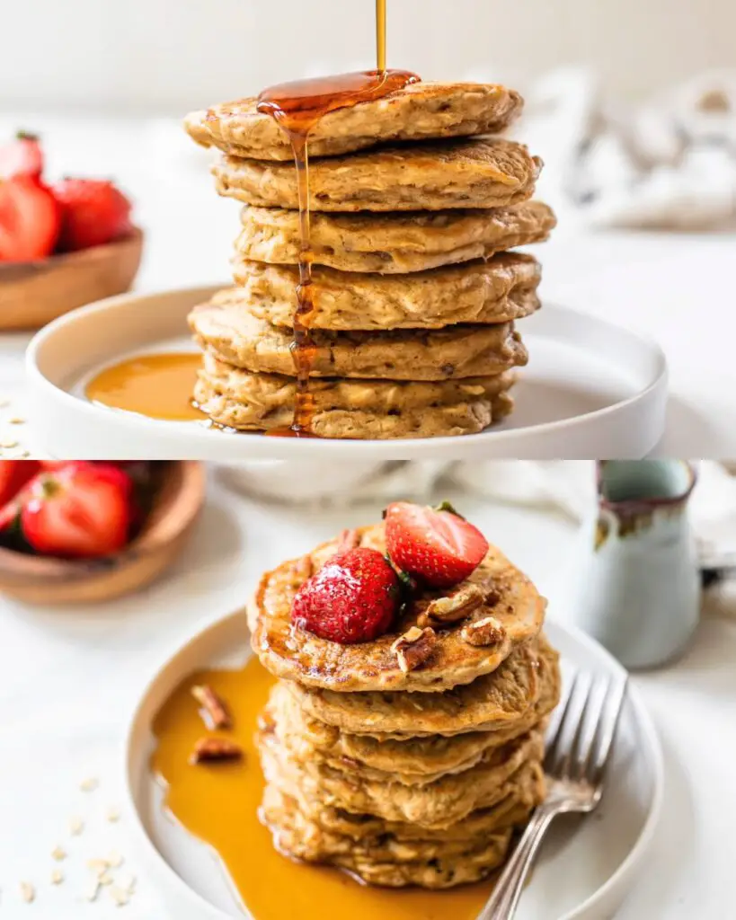 Fluffy Oatmeal Pancakes without Banana
