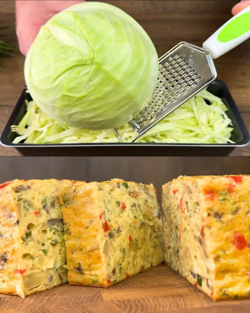 Hearty Cabbage Frittata with Yogurt and Lemon