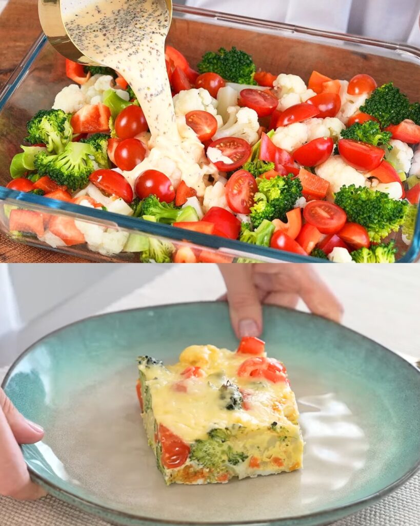 Delicious and Nutritious Broccoli and Cauliflower Casserole finished dish