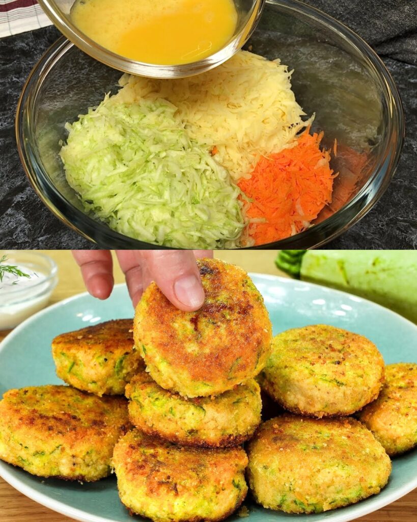 Vegetable Fritters with Zucchini, Carrot, and Potatoes