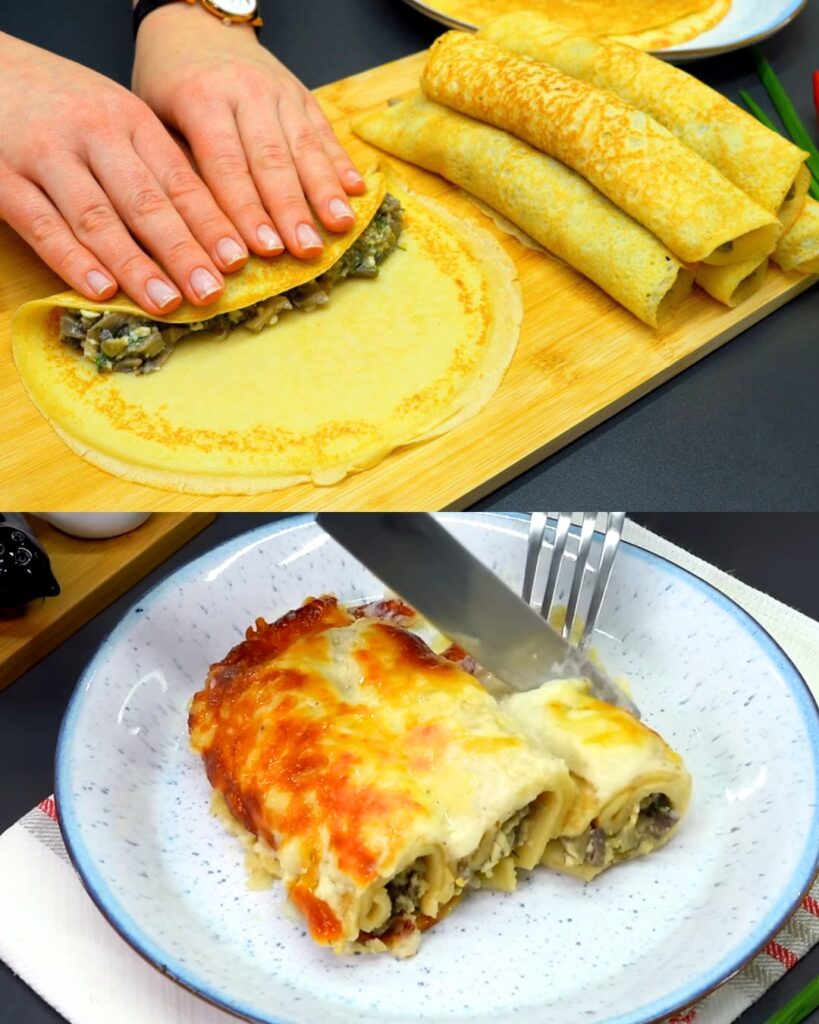 Crepes with Creamy Mushroom Filling: A Delightful Anytime Meal pen_spark