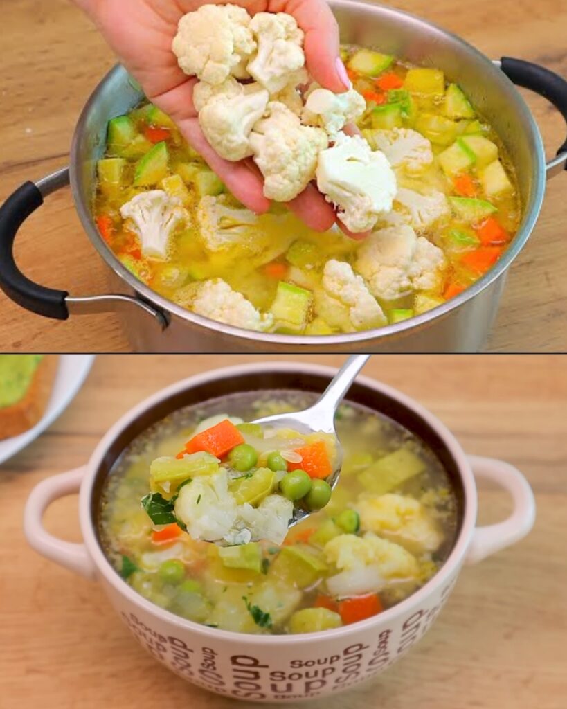 Zucchini Soup with Croutons