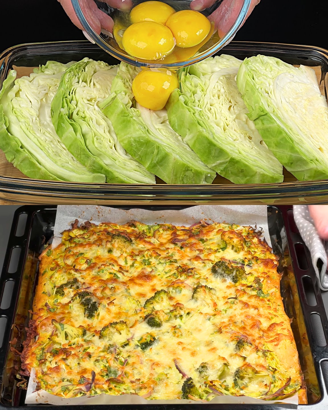 Broccoli and Cheese Casserole with Dill Yogurt Sauce