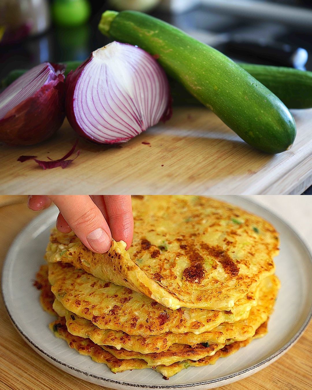Zucchini and Cottage Cheese Pancakes