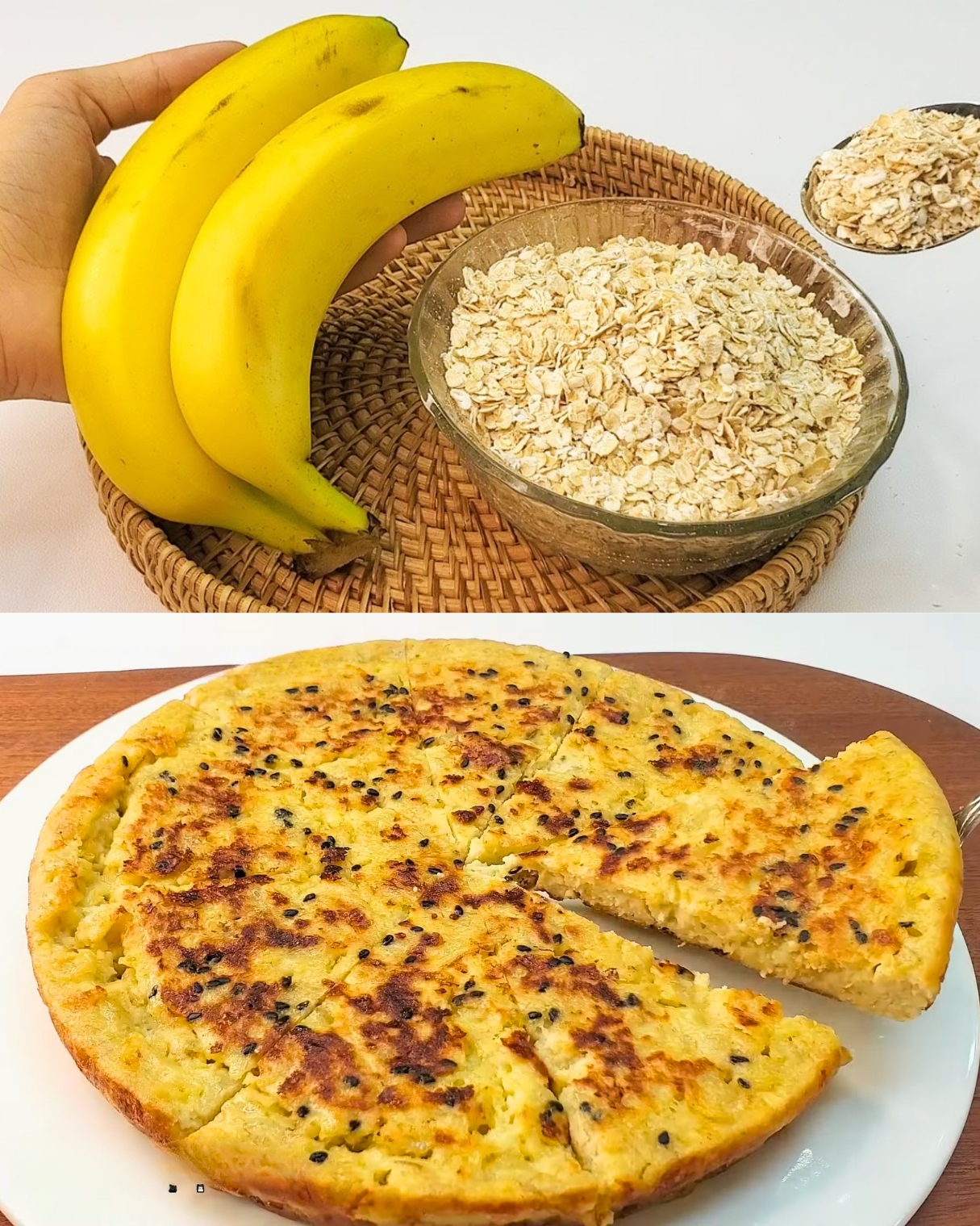 Oatmeal Banana Pancakes