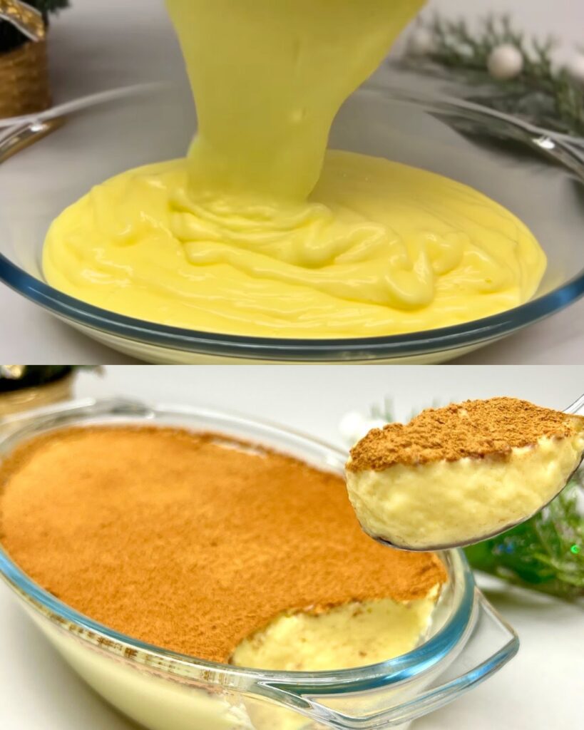 Creamy Milk Dessert with Cinnamon