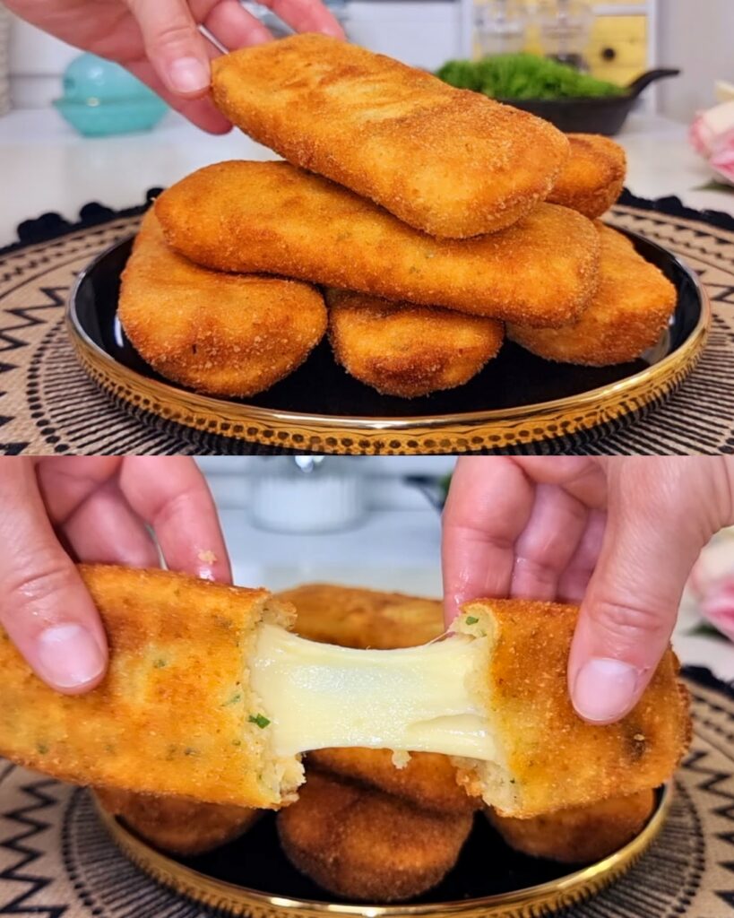 Potato and Cheese Fritters finished dish