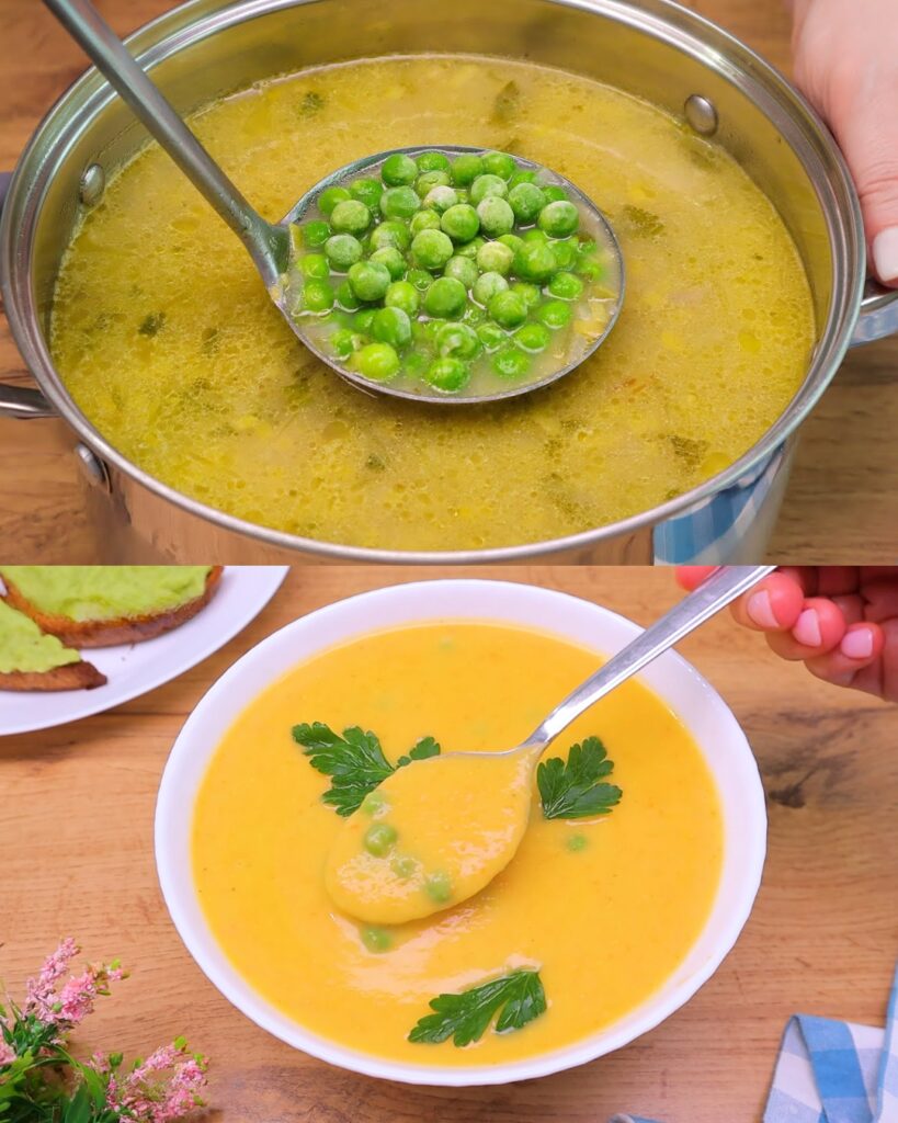 Hearty Vegetable Soup with Garlic Bread