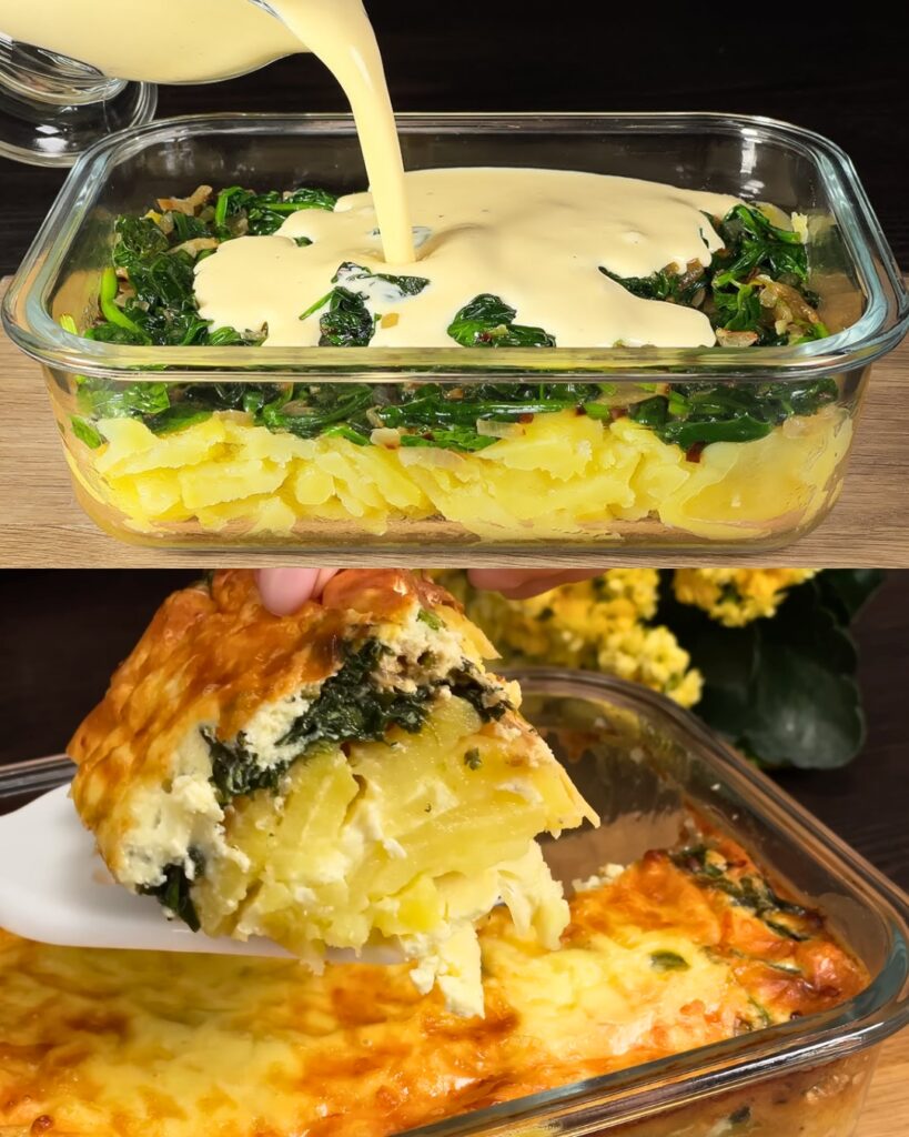 Spinach and Potato Casserole