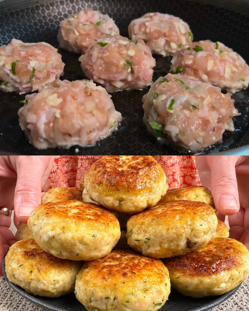Savory Minced Chicken Cutlets with Smoked Bacon and Feta Cheese