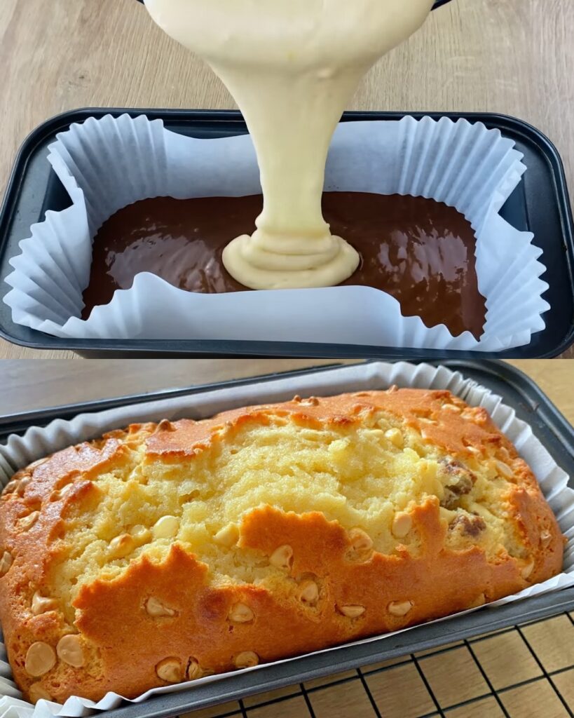 Chocolate Coffee Marble Cake finished dish
