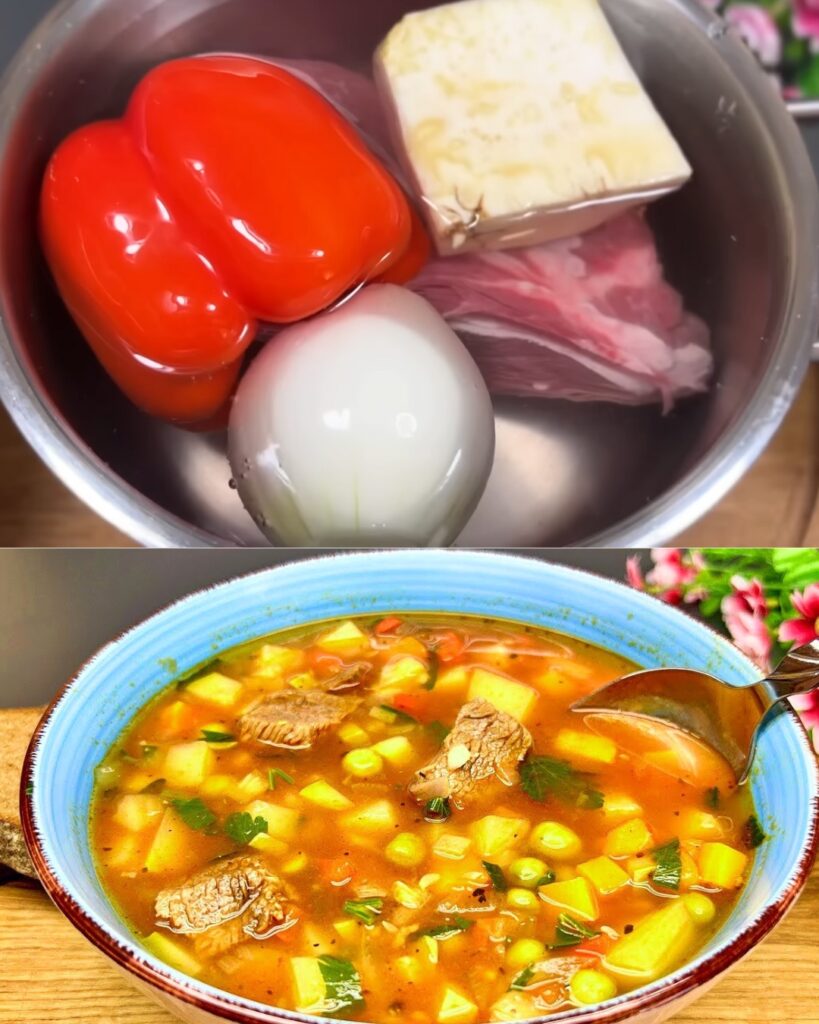A Soup So Good, They’ll Ask for Seconds: Hearty Beef and Vegetable Delight finished dish