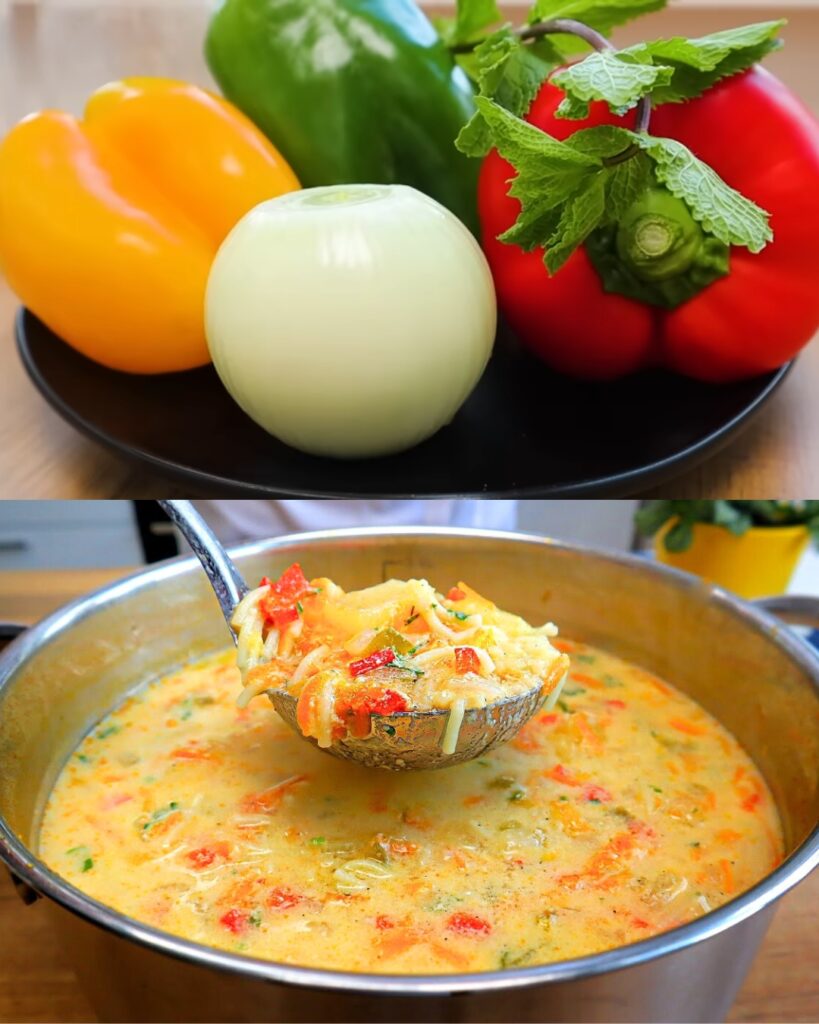 Hearty Vegetable Soup with Eggs and Yogurt: A Comforting One-Pot Meal