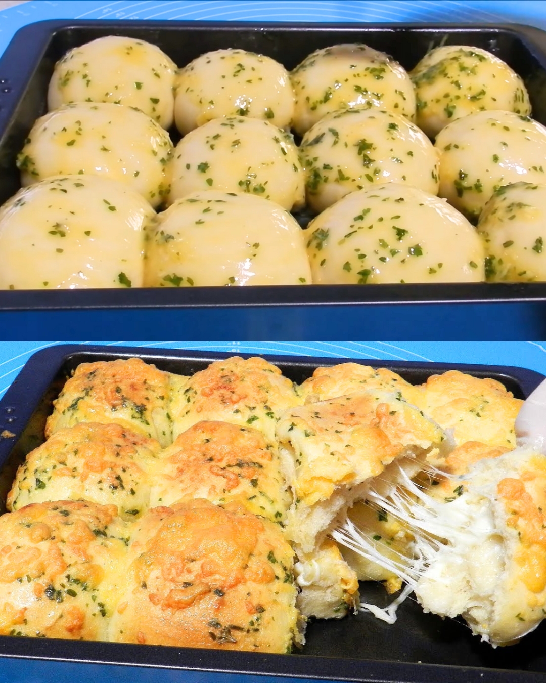 Delicious Cheese Garlic Dinner Rolls