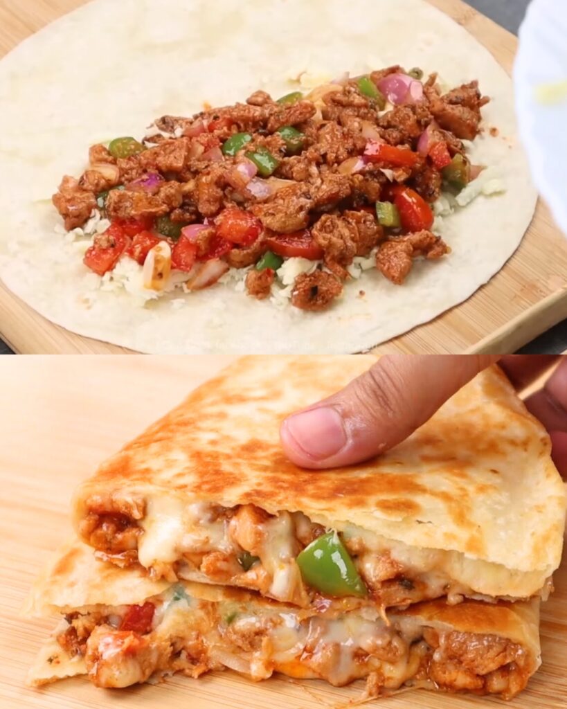 Ultimate Chicken Cheese Quesadilla