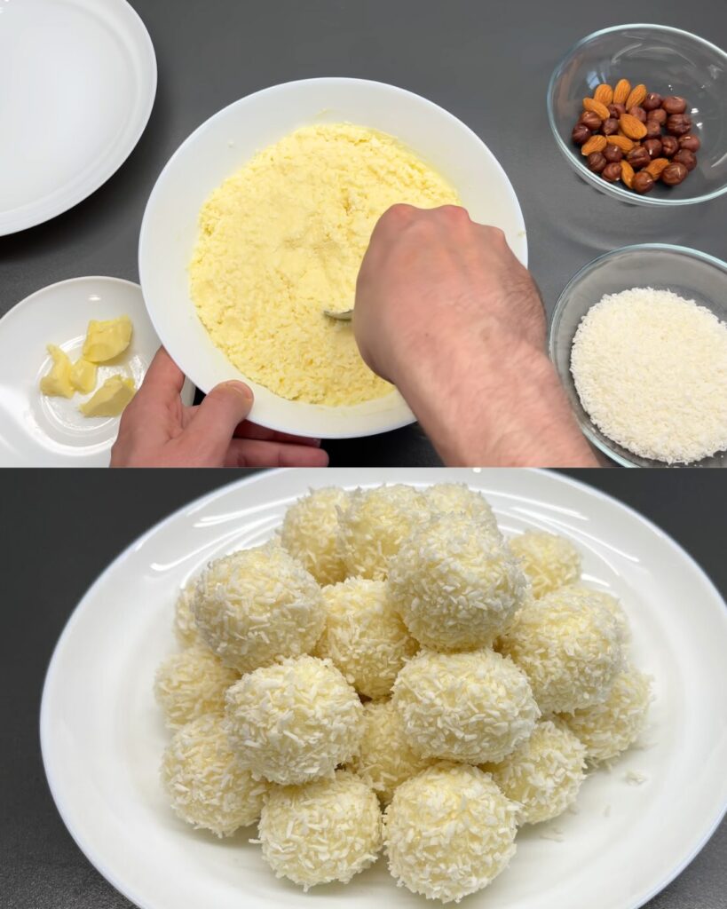 Homemade Raffaello Coconut Almond Treats