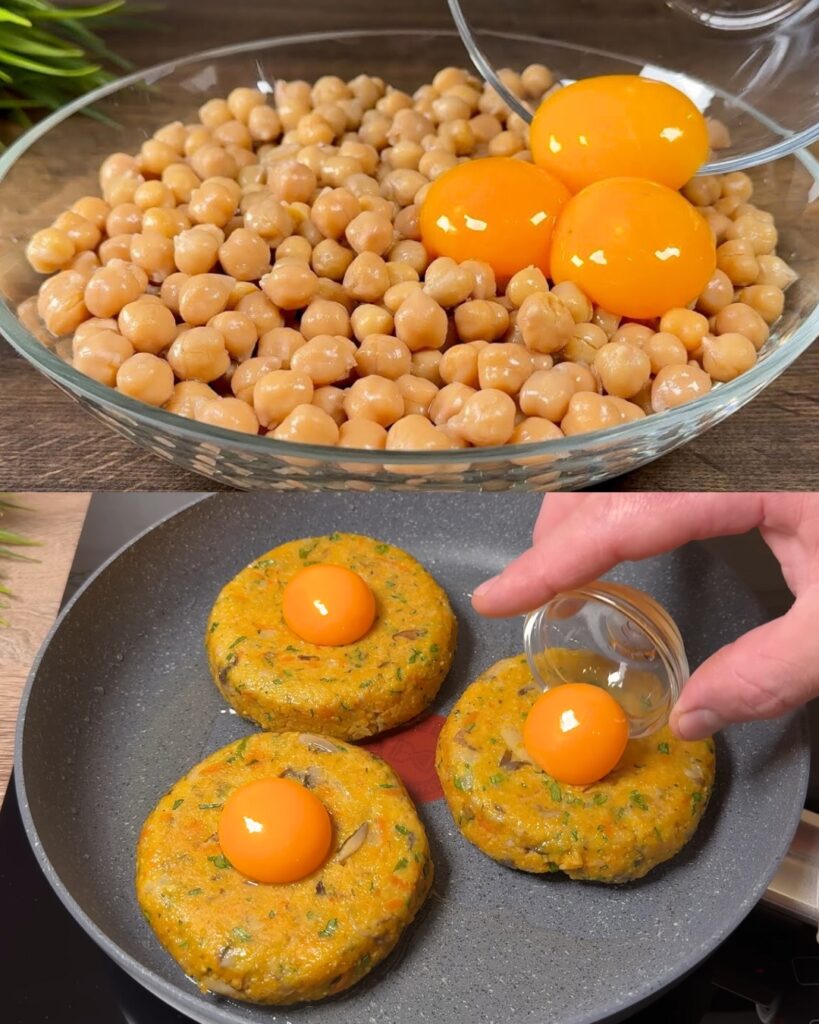 Savory Chickpea and Veggie Medley with Eggs: A Protein-Packed Powerhouse!