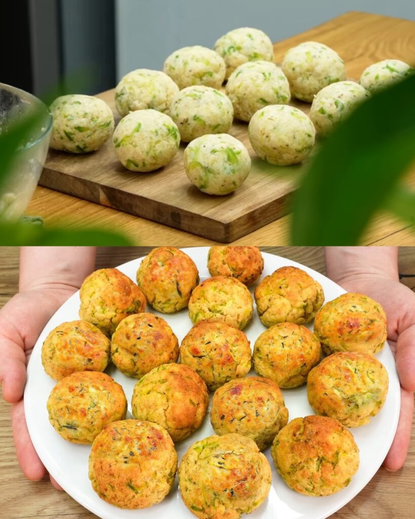 Grandma’s Favorite Potato and Zucchini Balls finished dish