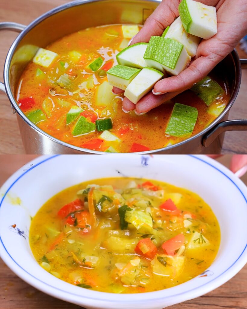 Hearty Vegetable Soup finished dish