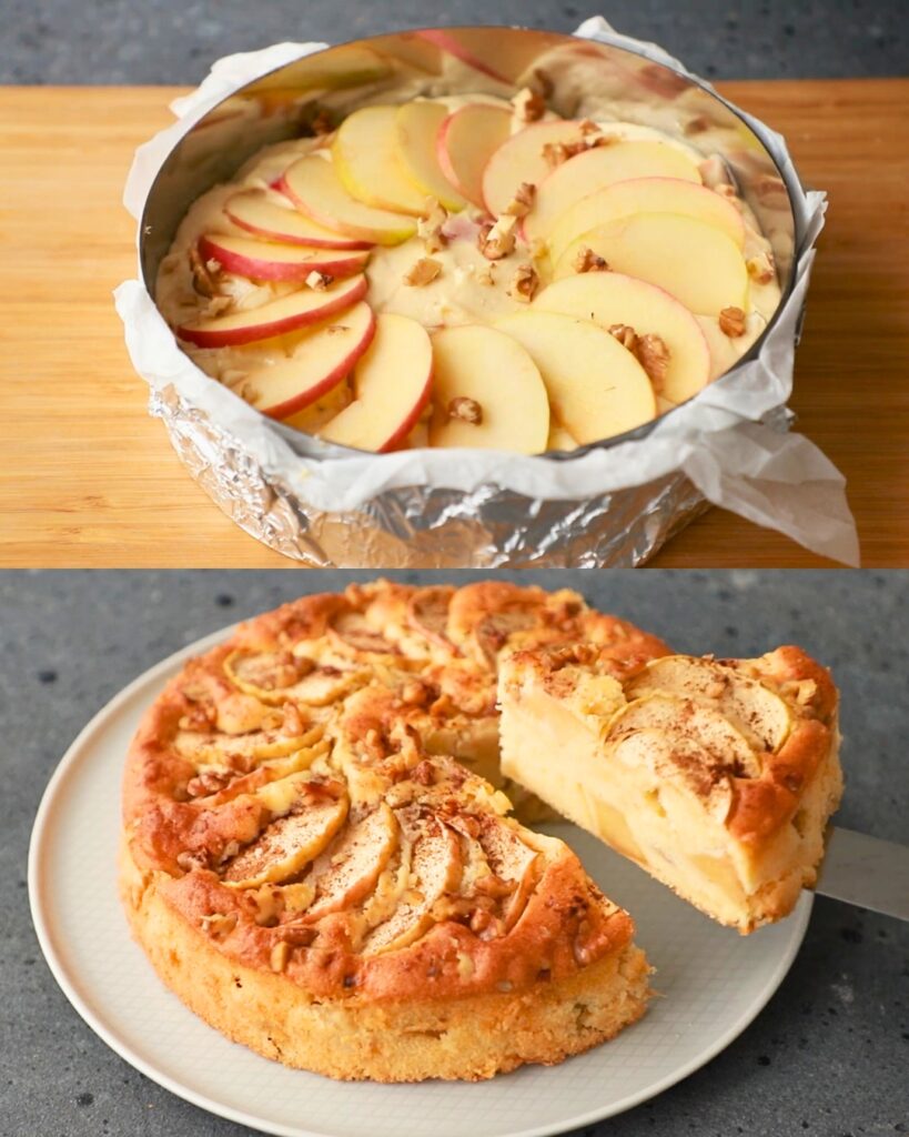 Apple Walnut Cake finished dish