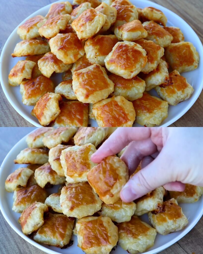 Flaky and Cheesy Sausage Rolls: A Crispy Sensation finished dish