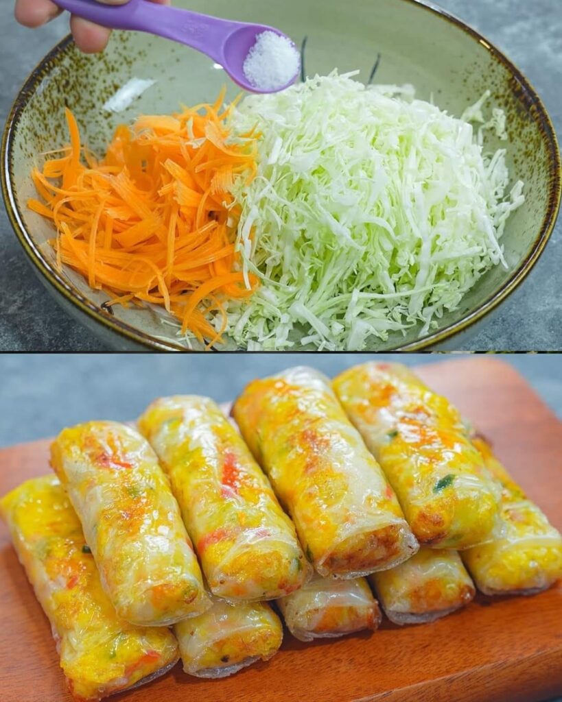Cabbage Spring Rolls Recipe finished dish