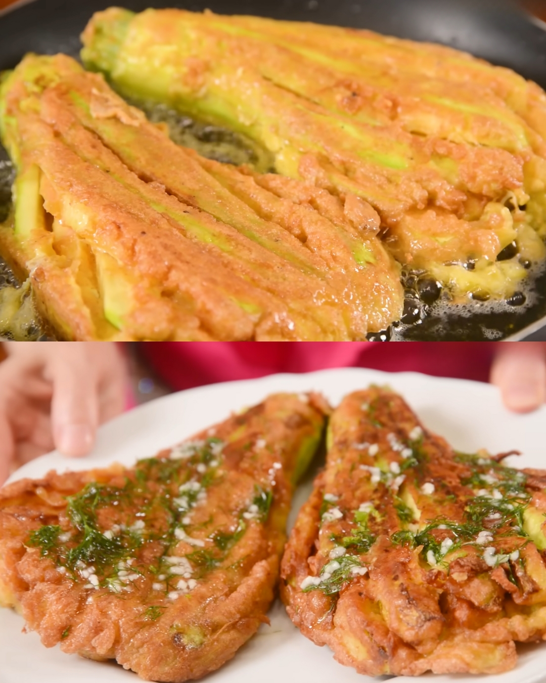 Crispy Zucchini Fans with Garlic and Dill Sauce