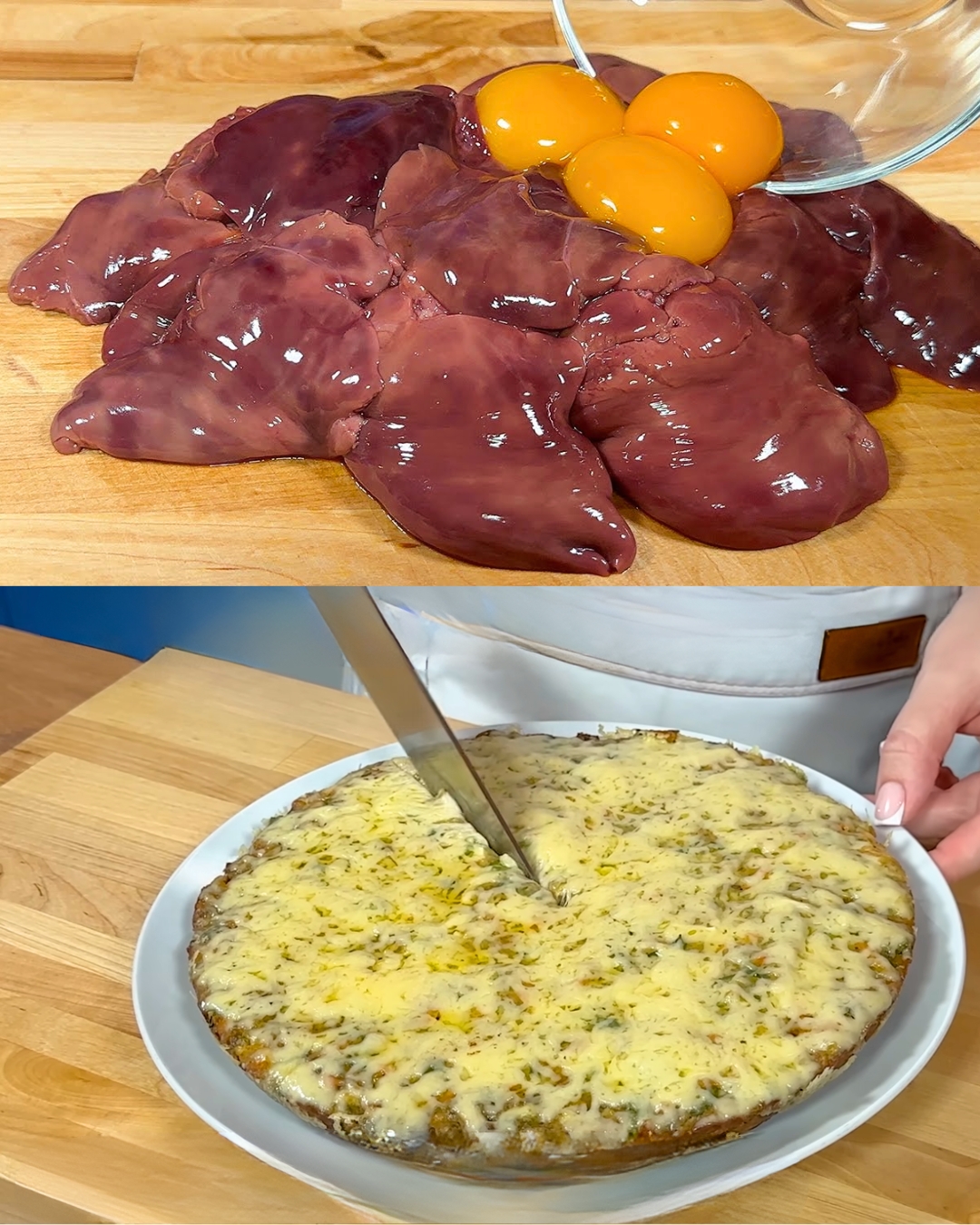 Golden Chicken Liver Paté with Herb-Infused Sour Cream Sauce