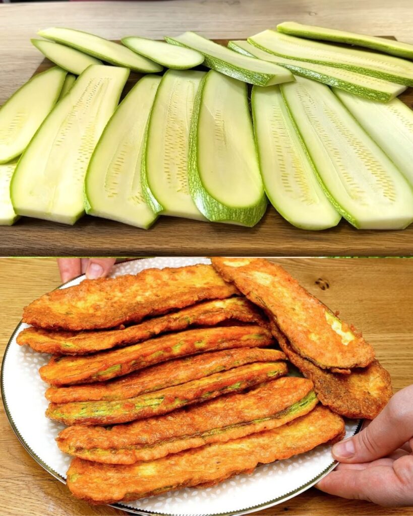 Crispy Parmesan Zucchini finished dish